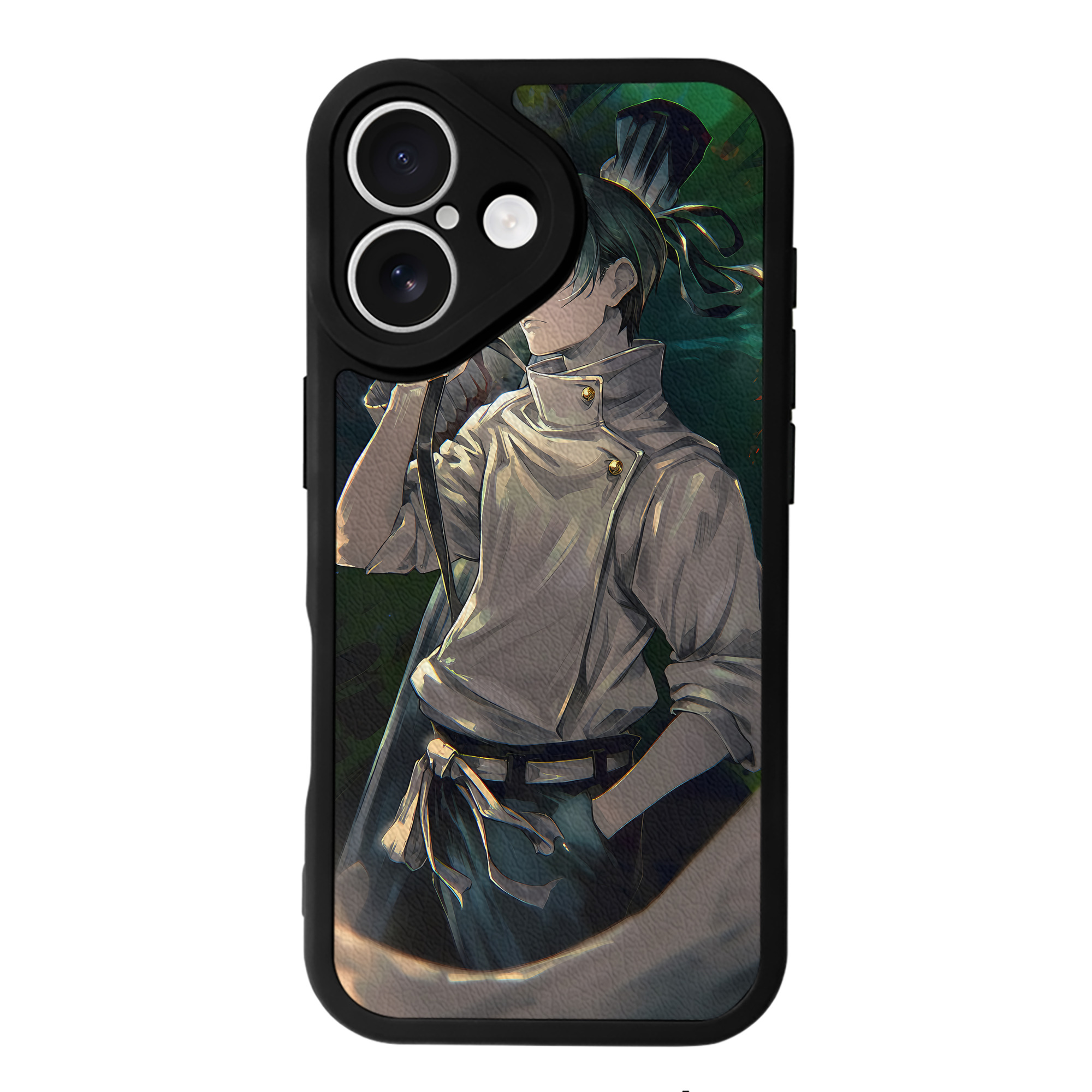 （画像用） 呪術廻戦 Jujutsu Kaisen 【iPhone 16シリーズ対応】シリコンスマホケース（レザー調） 材質：シリコン